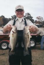 picture - Bob with a couple bass
